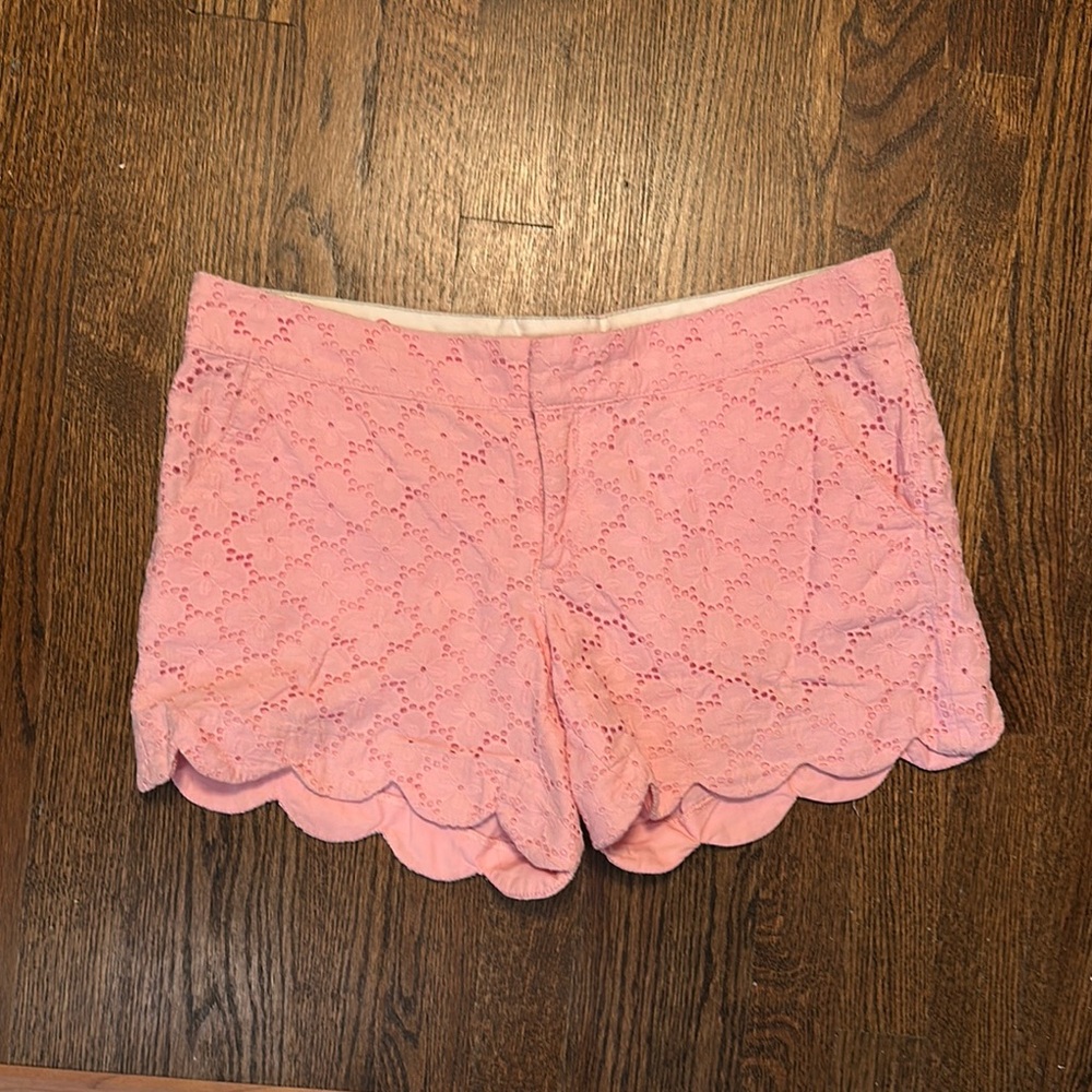Lilly Pulitzer Size 8 Pink Eyelet Lace Shorts